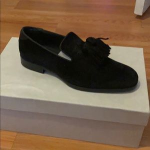 Jimmy Choo Tassle Foxley Velvet Loafers